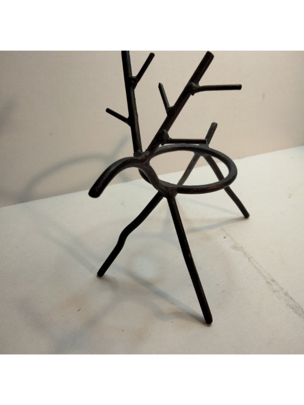 Rustic Reindeer Metal Votive Candle Holder Planter Brown - Picture 3 of 7